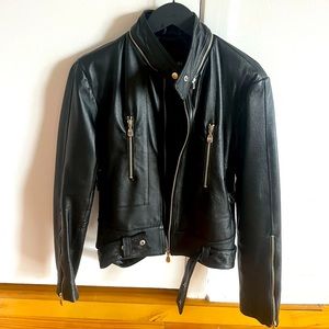 M leather jacket